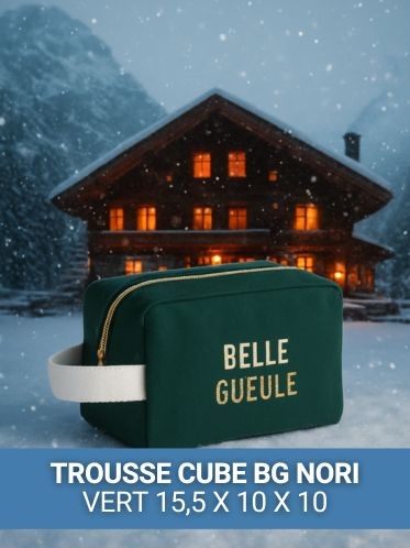 Trousse cube BG Nori Vert 15,5 x 10 x 10